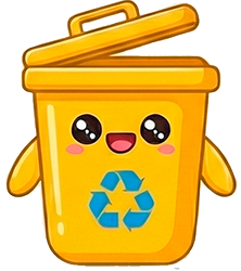 Cubo Amarillo Reciclaje